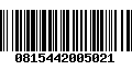 Código de Barras 0815442005021