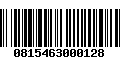 Código de Barras 0815463000128