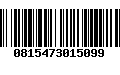 Código de Barras 0815473015099