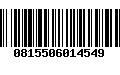 Código de Barras 0815506014549