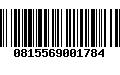 Código de Barras 0815569001784