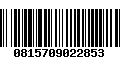 Código de Barras 0815709022853