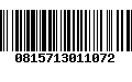 Código de Barras 0815713011072