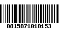 Código de Barras 0815871010153