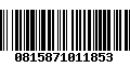 Código de Barras 0815871011853