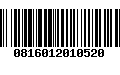 Código de Barras 0816012010520