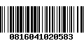 Código de Barras 0816041020583