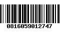 Código de Barras 0816059012747