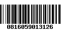 Código de Barras 0816059013126