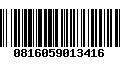 Código de Barras 0816059013416