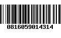 Código de Barras 0816059014314