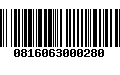 Código de Barras 0816063000280