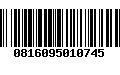 Código de Barras 0816095010745