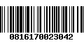 Código de Barras 0816170023042