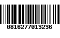 Código de Barras 0816277013236