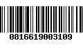 Código de Barras 0816619003109