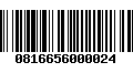 Código de Barras 0816656000024