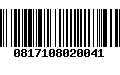 Código de Barras 0817108020041