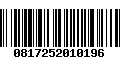 Código de Barras 0817252010196