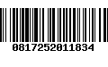 Código de Barras 0817252011834