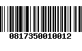 Código de Barras 0817350010012