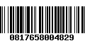 Código de Barras 0817658004829