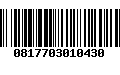 Código de Barras 0817703010430