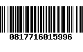 Código de Barras 0817716015996