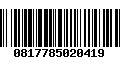 Código de Barras 0817785020419