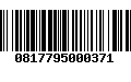 Código de Barras 0817795000371