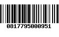 Código de Barras 0817795000951