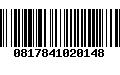 Código de Barras 0817841020148