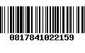 Código de Barras 0817841022159