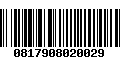 Código de Barras 0817908020029