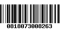 Código de Barras 0818073008263