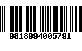 Código de Barras 0818094005791