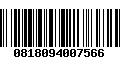 Código de Barras 0818094007566