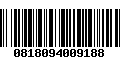 Código de Barras 0818094009188