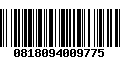 Código de Barras 0818094009775