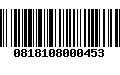 Código de Barras 0818108000453