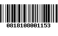 Código de Barras 0818108001153