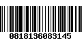 Código de Barras 0818136083145