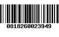 Código de Barras 0818260023949