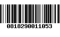 Código de Barras 0818290011053