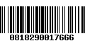 Código de Barras 0818290017666