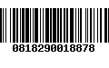 Código de Barras 0818290018878