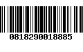 Código de Barras 0818290018885