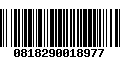 Código de Barras 0818290018977