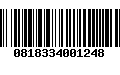 Código de Barras 0818334001248