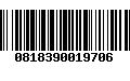 Código de Barras 0818390019706